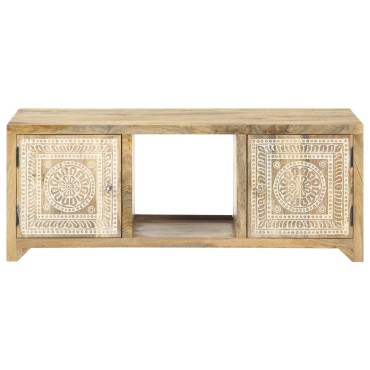 vidaXL Τραπεζάκι Σαλονιού 90x50x35cm από Μασίφ Ξύλο Μάνγκο 1 τεμ.