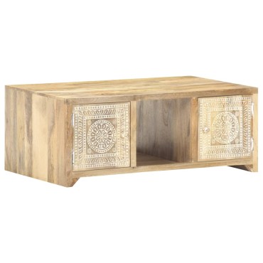 vidaXL Τραπεζάκι Σαλονιού 90x50x35cm από Μασίφ Ξύλο Μάνγκο 1 τεμ.