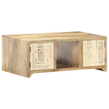 vidaXL Τραπεζάκι Σαλονιού 90x50x35cm από Μασίφ Ξύλο Μάνγκο 1 τεμ.