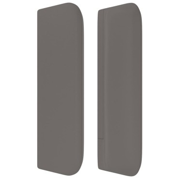 vidaXL Κεφαλάρι με Πτερύγια Γκρι 163x16x78/88cm Συνθετικό Δέρμα 1 τεμ.