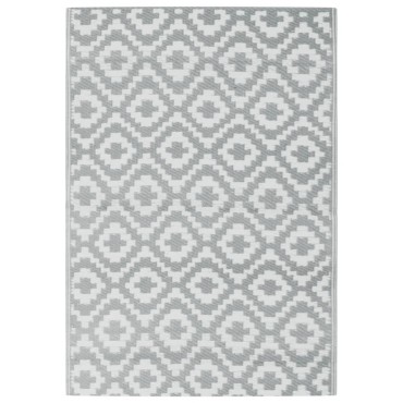 vidaXL Χαλί εξωτερικού χώρου ARAKIL Γκρι 160x230 cm PP