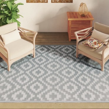 vidaXL Χαλί εξωτερικού χώρου ARAKIL Γκρι 160x230 cm PP