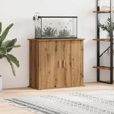 vidaXL Βάση Ενυδρείου τεχνίτης Δρυς 81x36x73 εκ από Επεξεργασμένο Ξύλο