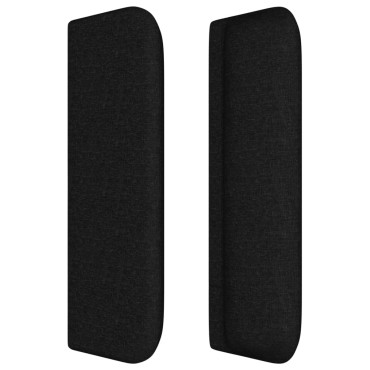 vidaXL Κεφαλάρι με Πτερύγια Μαύρο 147x16x78/88cm Υφασμάτινο 1 τεμ.