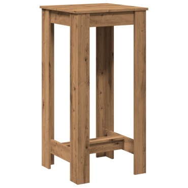vidaXL Τραπέζι Μπαρ Αρτισιανή Δρυς 51x50x103,5cm Επεξ. Ξύλο 1 τεμ.