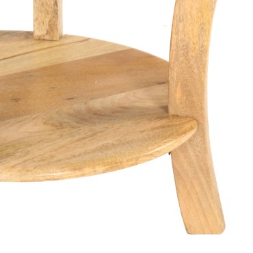 vidaXL Τραπεζάκι Βοηθητικό 37x37x61cm από Μασίφ Ξύλο Μάνγκο 1 τεμ.