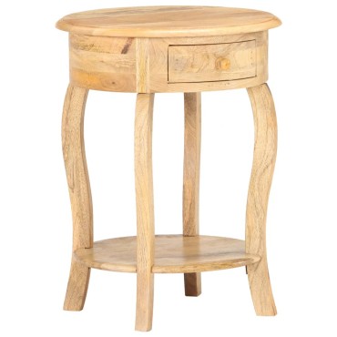 vidaXL Τραπεζάκι Βοηθητικό 37x37x61cm από Μασίφ Ξύλο Μάνγκο 1 τεμ.