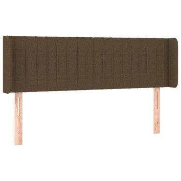 vidaXL Κεφαλάρι με Πτερύγια Σκούρο Καφέ 147x16x78/88cm Υφασμάτινο 1 τεμ.