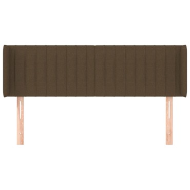 vidaXL Κεφαλάρι με Πτερύγια Σκούρο Καφέ 147x16x78/88cm Υφασμάτινο 1 τεμ.