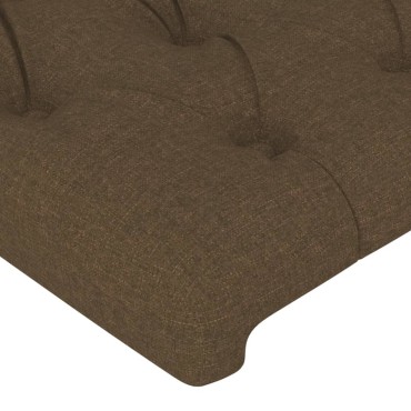 vidaXL Κεφαλάρι με Πτερύγια Σκούρο Καφέ 183x16x78/88cm Υφασμάτινο 1 τεμ.