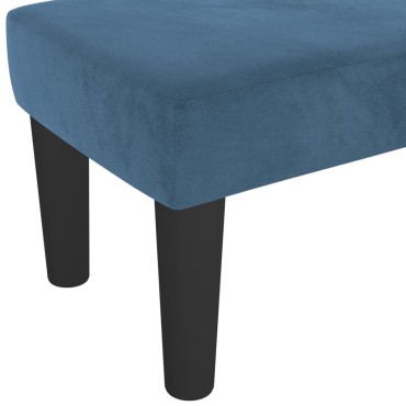 vidaXL Πάγκος Σκούρο Μπλε 100x30x30cm Βελούδινος 1 τεμ.
