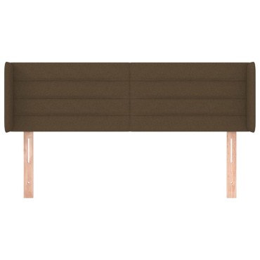 vidaXL Κεφαλάρι με Πτερύγια Σκούρο Καφέ 147x16x78/88cm Υφασμάτινο 1 τεμ.