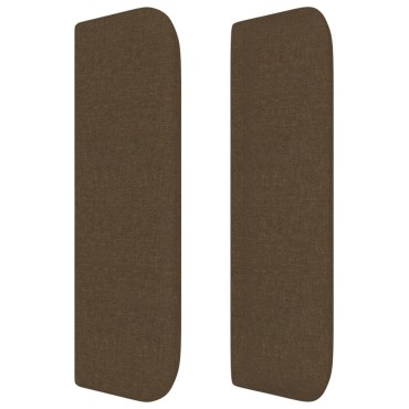 vidaXL Κεφαλάρι με Πτερύγια Σκούρο Καφέ 147x16x78/88cm Υφασμάτινο 1 τεμ.