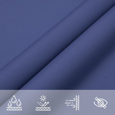 vidaXL Πανί Σκίασης Τρίγωνο Μπλε 3 x 4 x 5 μ. από Ύφασμα Oxford