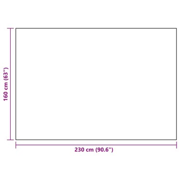vidaXL Χαλί εξωτερικού χώρου ARAKIL Λευκό και μαύρο 160x230 cm PP