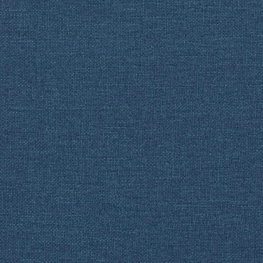 vidaXL Κρεβάτι Boxspring με Στρώμα Μπλε 120x200cm Υφασμάτινο 1 τεμ. - Μονό