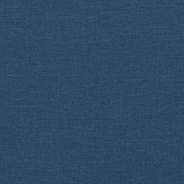 vidaXL Κρεβάτι Boxspring με Στρώμα Μπλε 120x200cm Υφασμάτινο 1 τεμ. - Μονό