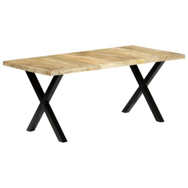 vidaXL Τραπεζαρία 180x90x76cm από Μασίφ Ξύλο Μάνγκο 1 τεμ.