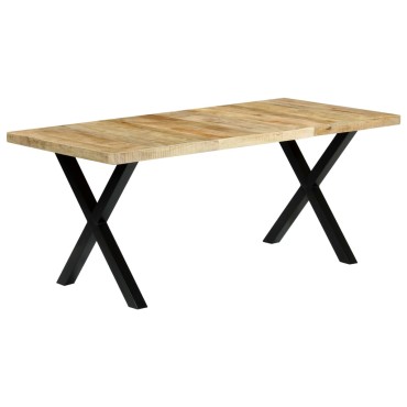 vidaXL Τραπεζαρία 180x90x76cm από Μασίφ Ξύλο Μάνγκο 1 τεμ.