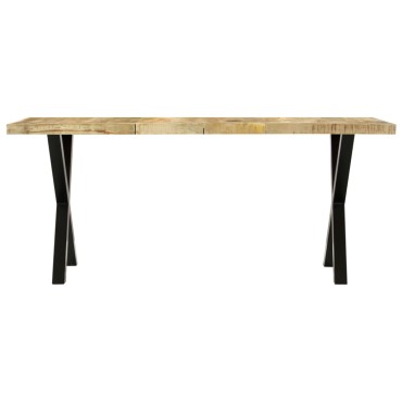 vidaXL Τραπεζαρία 180x90x76cm από Μασίφ Ξύλο Μάνγκο 1 τεμ.