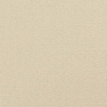 vidaXL Κρεβάτι Boxspring με Στρώμα Κρεμ 140x190 εκ. Υφασμάτινο