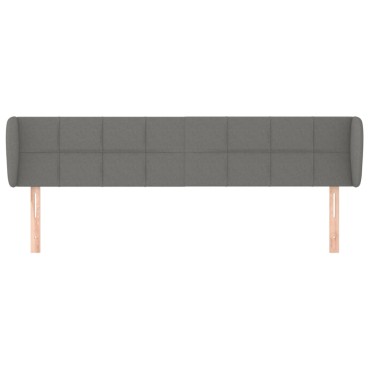 vidaXL Κεφαλάρι με Πτερύγια Σκούρο Γκρι 163x23x78/88cm Υφασμάτινο 1 τεμ.