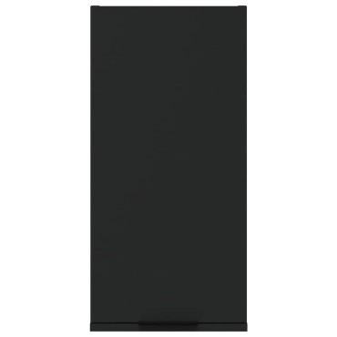 vidaXL Ντουλάπι Μπάνιου Επιτοίχιο Μαύρο 32x20x67cm 1 τεμ.