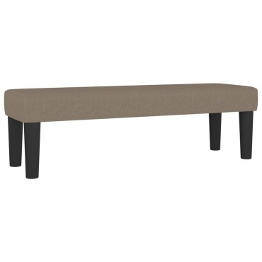 vidaXL Κρεβάτι Boxspring με Στρώμα Taupe 160x200cm Υφασμάτινο 1 τεμ. - Διπλό
