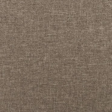 vidaXL Κρεβάτι Boxspring με Στρώμα Taupe 160x200cm Υφασμάτινο 1 τεμ. - Διπλό