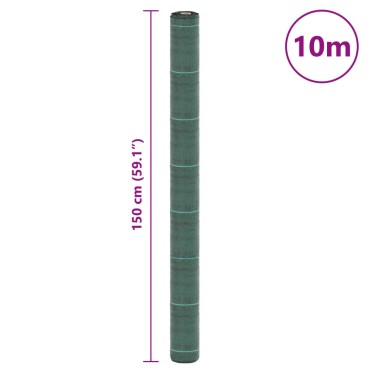 vidaXL Μεμβράνη Εδαφοκάλυψης Πράσινη 1,5x10 μ. από Πολυπροπυλένιο