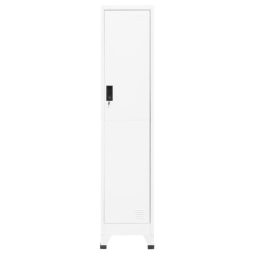 vidaXL Φοριαμός Λευκός 38x45x180cm Ατσάλινος 1 τεμ.