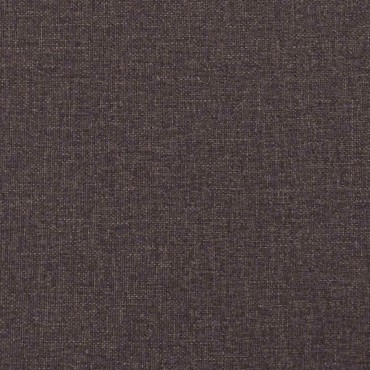 vidaXL Κρεβάτι Boxspring με Στρώμα Σκούρο Καφέ 140x190 εκ. Υφασμάτινο