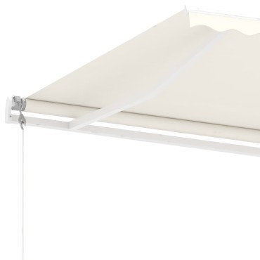vidaXL Τέντα Αυτόματη Ανεξάρτητη Κρεμ 500 x 350 εκ.