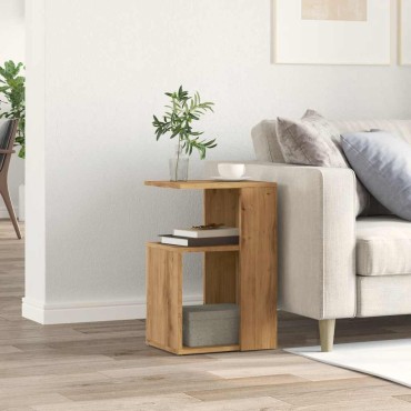 vidaXL Βοηθητικό Τραπέζι Αρτισιανή Δρυς 36x30x56cm Επεξ. Ξύλο 1 τεμ.