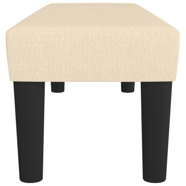vidaXL Πάγκος Κρεμ 100x30x30cm Υφασμάτινος 1 τεμ.