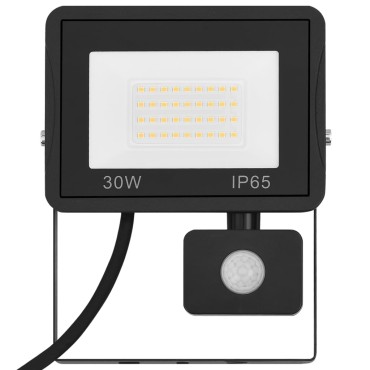 vidaXL Προβολέας LED με Αισθητήρα Θερμό Λευκό 30 W