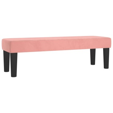 vidaXL Κρεβάτι Boxspring με Στρώμα Ροζ 180x200 εκ. Βελούδινο