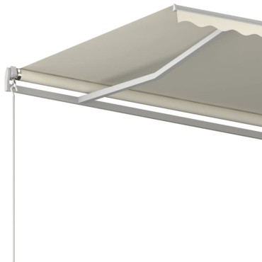 vidaXL Τέντα Συρόμενη Αυτόματη Κρεμ 450 x 300 εκ.