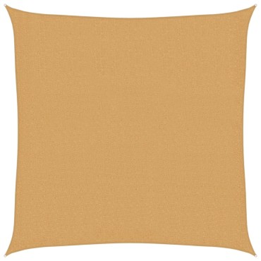 vidaXL Πανί Σκίασης Τετράγωνο Άμμου 3,6x3,6 μ. 160 γρ./μ² από HDPE
