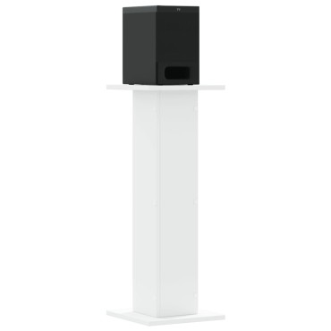 vidaXL Βάσεις Ηχείων 2 Τεμ. Λευκή 30x30x80 εκ. Επεξ. Ξύλο