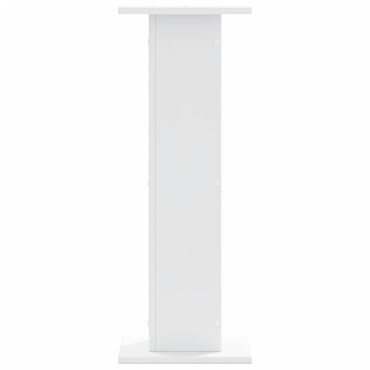 vidaXL Βάσεις Φυτών 2 τεμ. Λευκές 30x30x80 εκ. από Επεξεργασμένο Ξύλο