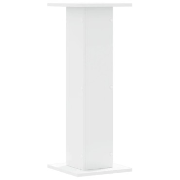 vidaXL Βάσεις Φυτών 2 τεμ. Λευκές 30x30x80 εκ. από Επεξεργασμένο Ξύλο