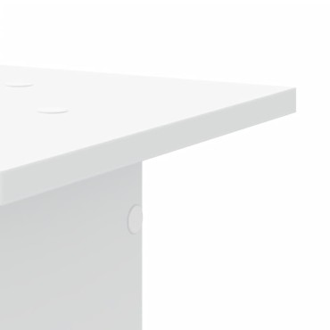 vidaXL Βάσεις Φυτών 2 τεμ. Λευκές 30x30x80 εκ. από Επεξεργασμένο Ξύλο