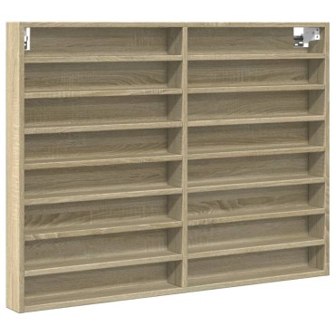 vidaXL Βιτρίνα Χρώμα Sonoma Δρυς 100x8,5x75cm από Επεξεργασμένο Ξύλο