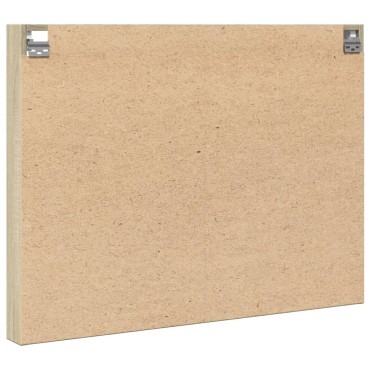 vidaXL Βιτρίνα Χρώμα Sonoma Δρυς 100x8,5x75cm από Επεξεργασμένο Ξύλο