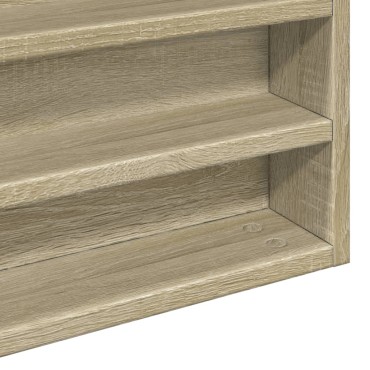 vidaXL Βιτρίνα Χρώμα Sonoma Δρυς 100x8,5x75cm από Επεξεργασμένο Ξύλο