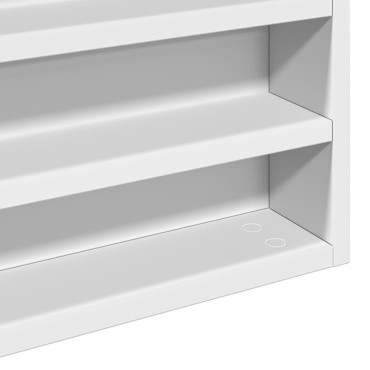vidaXL Ραφιέρα Λευκή 100x8,5x75cm από Επεξεργασμένο Ξύλο 1 τεμ.