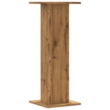 vidaXL Βάσεις Φυτών 2 τεμ. Αρτισιανή Δρυς 30x30x80 εκ. Επεξ. Ξύλο