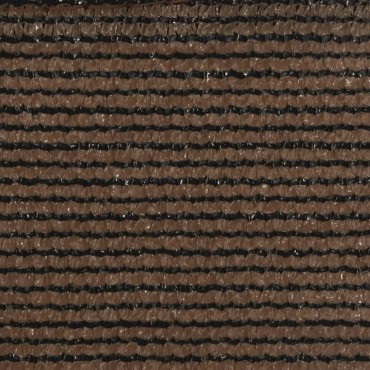 vidaXL Πανί Σκίασης Καφέ 6 x 6 x 6 μ. από HDPE 160 γρ./μ²