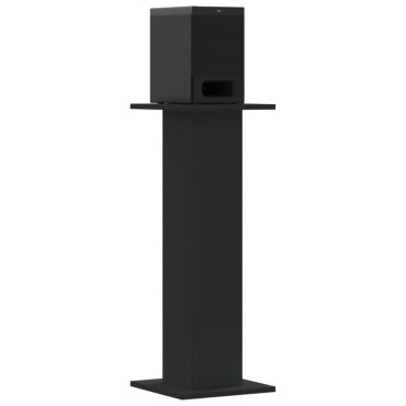 vidaXL Βάσεις Ηχείων 2 Τεμ. Μαύρες 30x30x95 εκ. Επεξ. Ξύλο